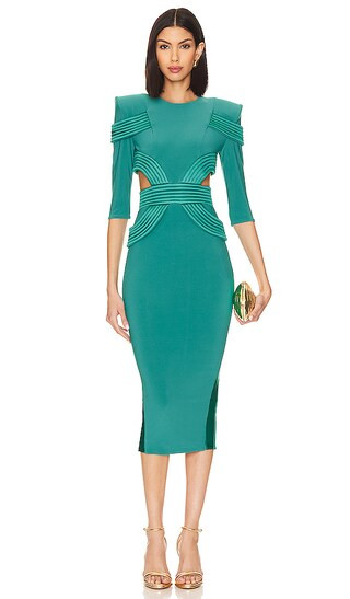 La Reine Noire Dress in Jade | Revolve Clothing (Global)