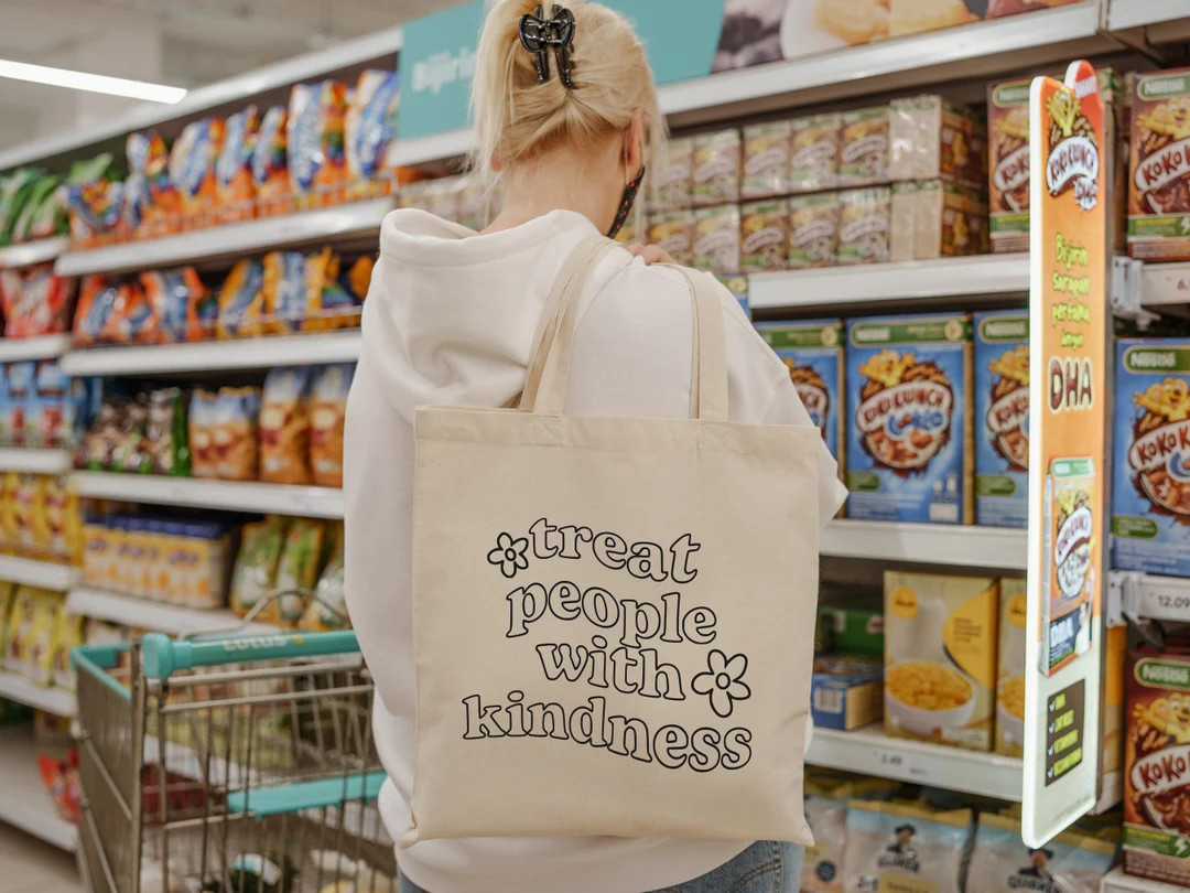 Treat People With Kindness Tote Bag TPWK Tote Bag Cute - Etsy | Etsy (US)