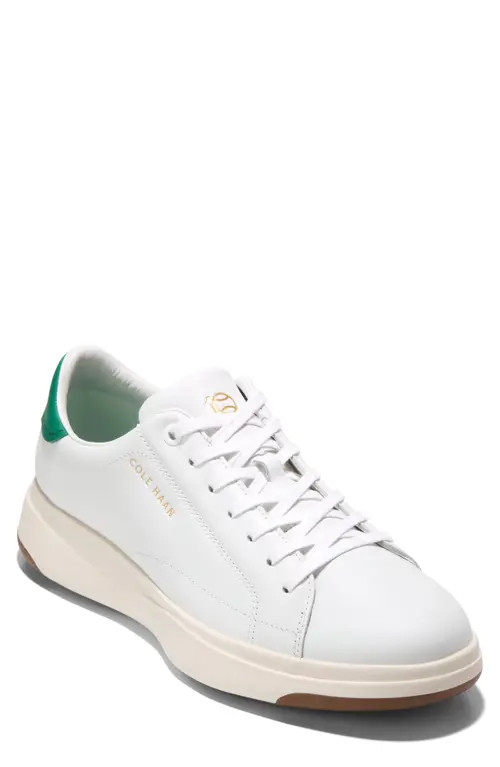 Cole Haan GrandPro Tennis 2.0 Sneaker in Optic White/green Jacket at Nordstrom, Size 9.5 | Nordstrom