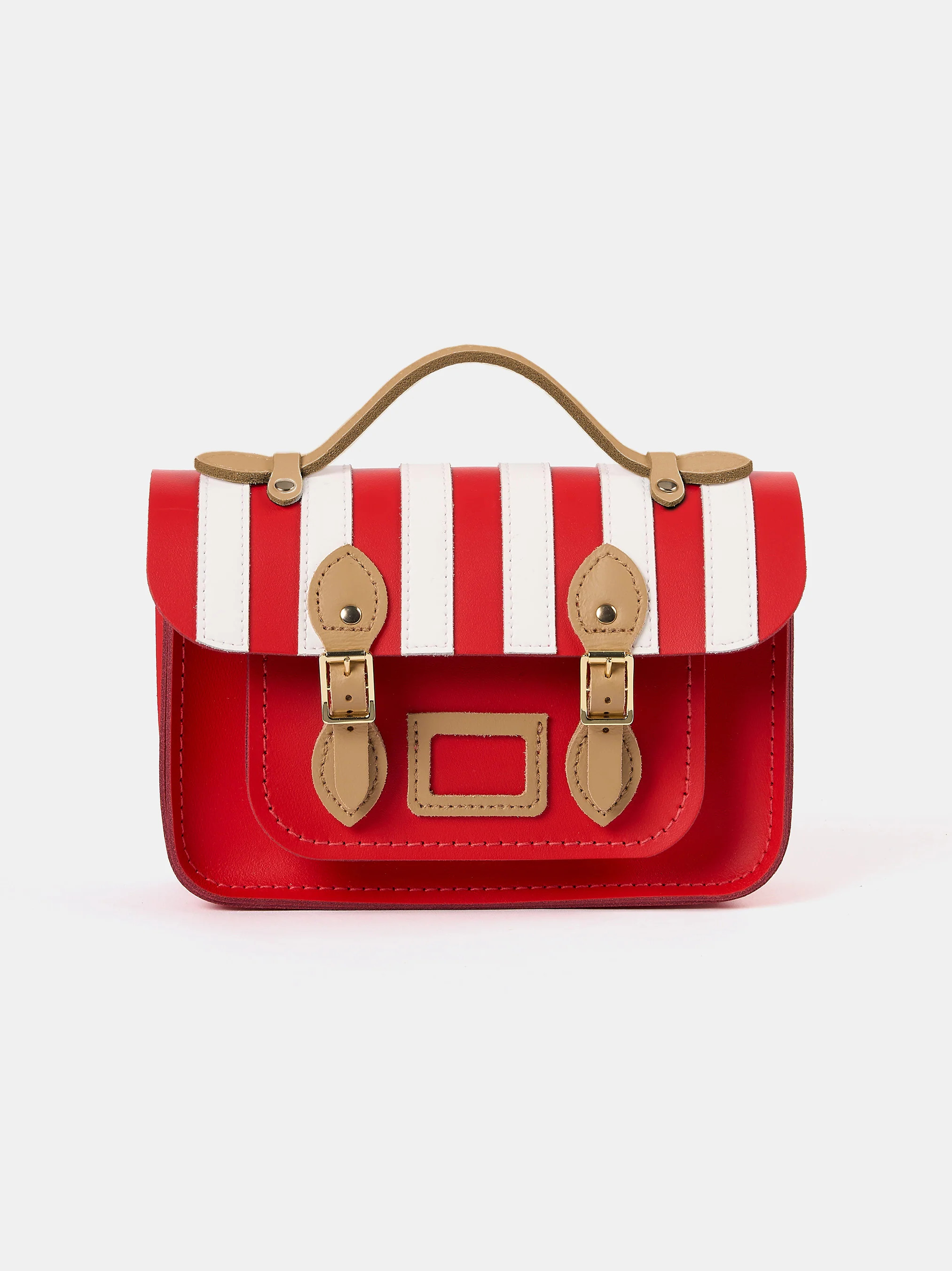 The Mini - Bright Red, Brilliant White &amp; Iced Coffee | The Cambridge Satchel Company