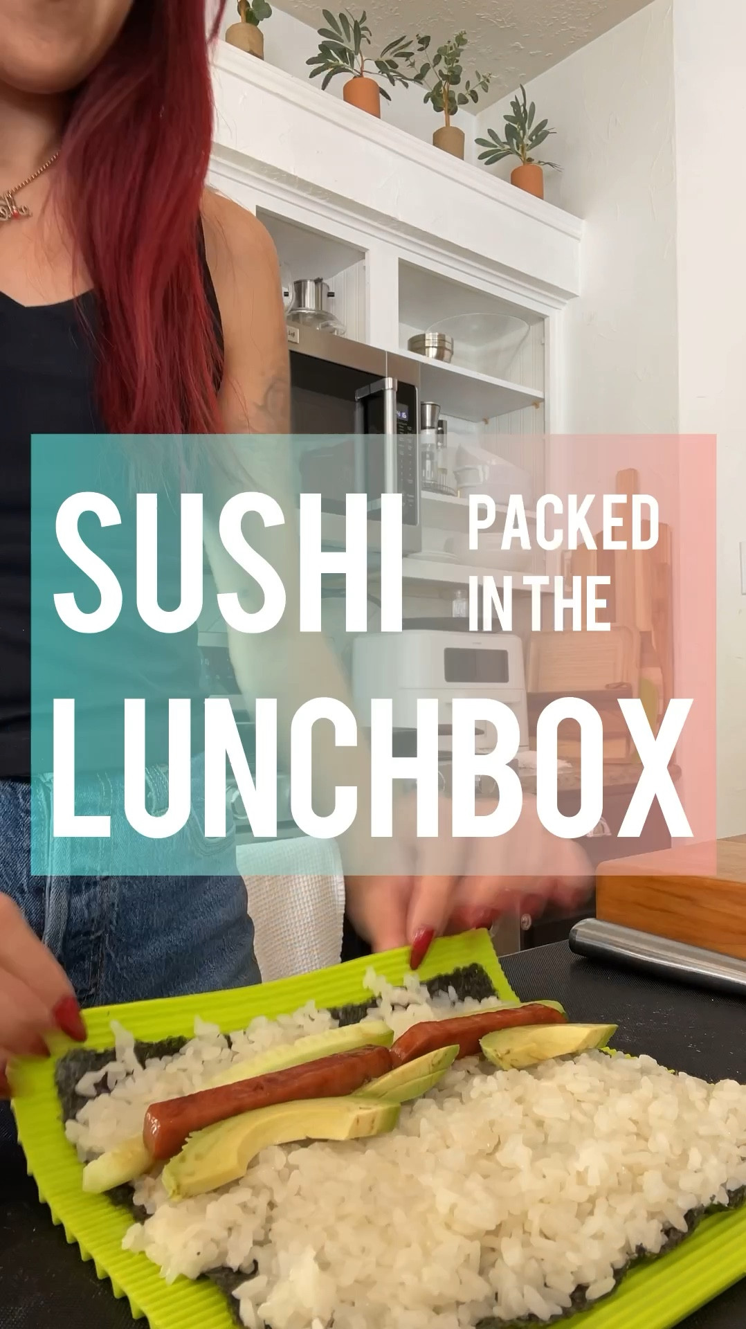 If my kids ran the school, the cafeteria would be serving sushi for lunch! In reality, there isn’t budget for that! 🤣🤪
Today’s edition of we can make that at home - SUSHI! 🍱  

In an effort to mix it up, I am packing cooked sushi rolls in my kids bento lunchboxes.  To do it affordably and safely, I’m building the sushi rolls with cooked flaked salmon and cooked spam. 

sushi rice mixture: 4 Tbsp rice wine vinegar, 3 Tbsp sugar, 1 tsp salt
4 Cups cooked sushi rice 
(jasmine rice is fine too)
6 nori/seaweed sheets
2 mini cucumbers cut into sticks 
1/2 can Spam lite cut into sticks
1 salmon fillet (~4-5oz) cooked, flaked
Optional but flavorful sauces we have on hand: 
Kewpie Japanese mayonnaise 
Bachan Japanese barbecue sauce 

This made about 6 rolls- enough to fill lunch boxes for tomorrow, after feeding our family of 4 tonight at the kitchen counter. 

TIPS—
-Use less rice than you think, spread it out. 
-Cut everything into sticks roughly the thinness of a French fry- for easier rolling. 
-Use a rolling mat and gentle pressure to get the rolls as tight as possible
-Slice your homemade sushi rolls with a clean sharp knife 
-pack sushi into a chilled bento lunchbox
-buy rice in bulk to save money and store it in the large grain/rice storage container

#LTKVideo #LTKKids #LTKFamily