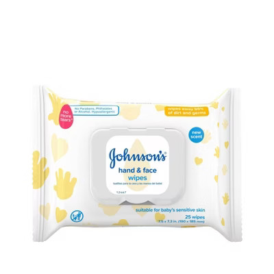 Johnson's Hand & Face Wipes - 25ct | Target