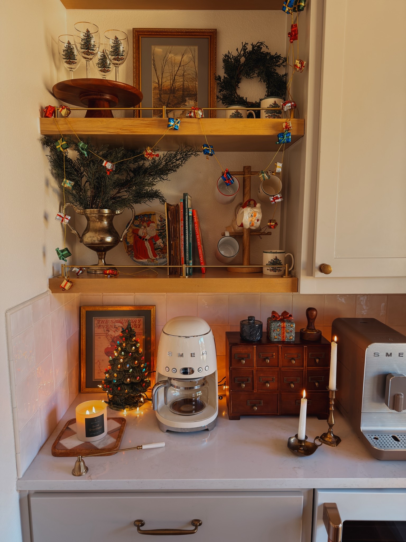 Nostalgic Christmas coffee bar 

#LTKHome