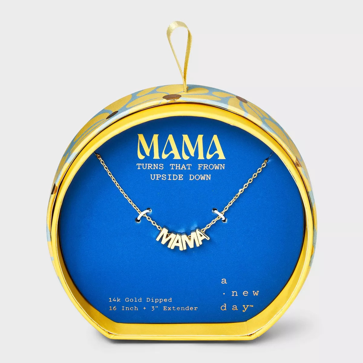 14K Gold Dipped "Mama" Slider Pendant Necklace - A New Day™ Gold | Target