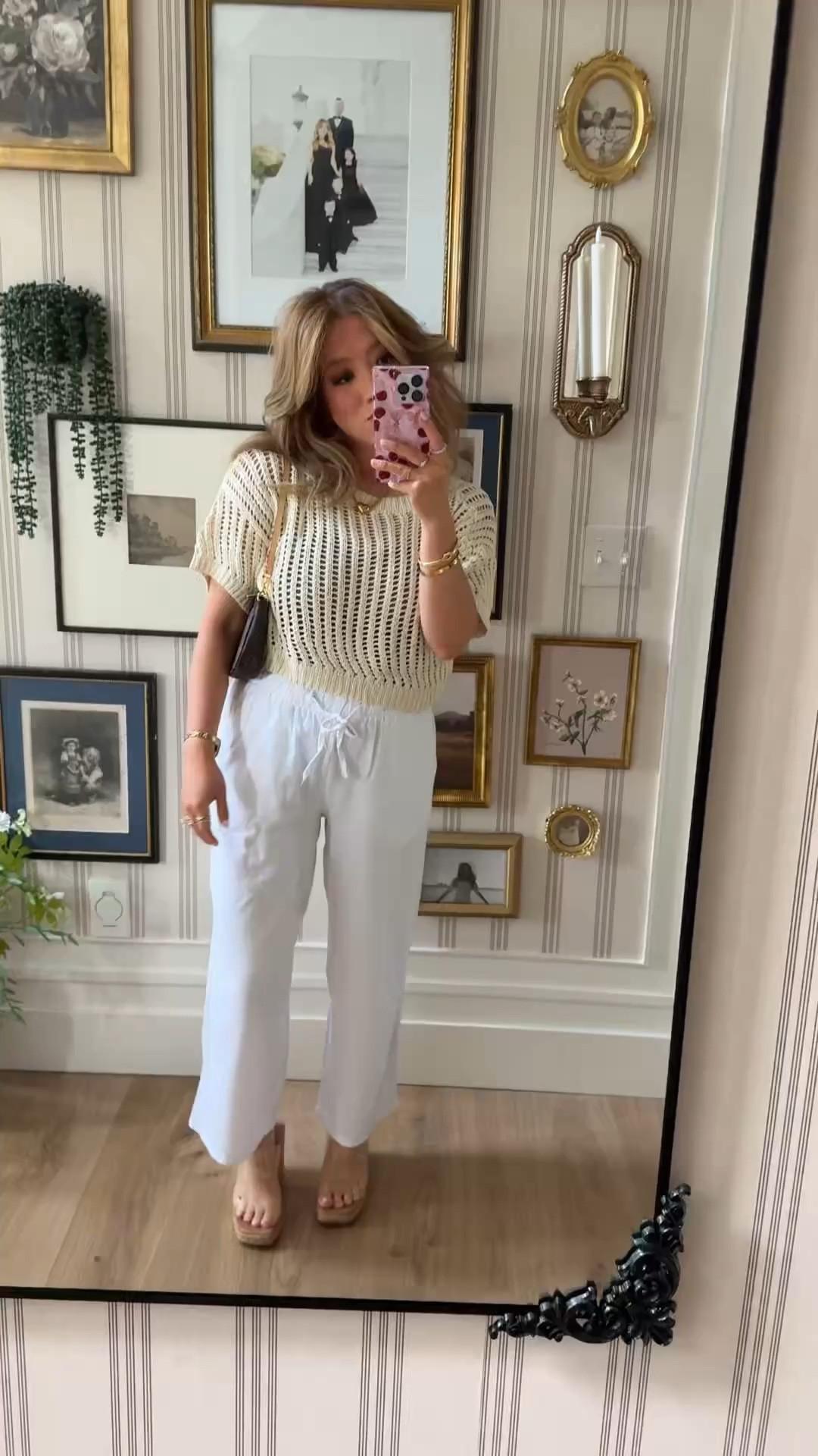 Wearing size medium in crochet crop top. Top is super cropped. Perfect as a beach cover as well.
White linen Pants from Ross.

#LTKootd #LTKmomlife #LTKPetite