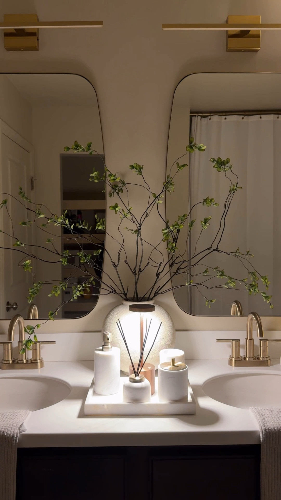 POV: You realized you don't need a new bathroom... just better details it
It was never about a full remodel, Its the lighting, the hardware, the textures, the little upgrades that change everything.

Same space. Elevated.💃🏻

#LTKHome