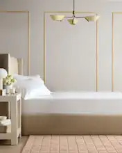 Giza Cotton Sateen Fitted Sheet Set in White | Quince