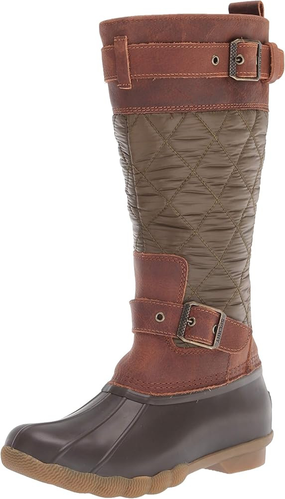 Sperry Women's Saltwater Tall Buckle Rain Boot | Amazon (US)