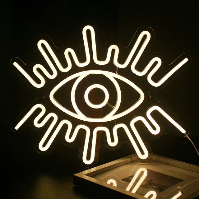 Wanxing Evil Eye LED Neon Light Signs USB Power for Home Bar Wedding Birthday Party Bedroom Wall ... | Walmart (US)