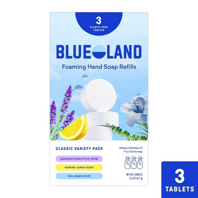 Blueland Hand Soap Refill Tablets - Classic Variety - 3ct/0.9oz: Alcohol-Free, Non-Toxic, Paraben-Free, Vegan | Target