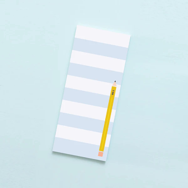 Teacher Striped Pencil Notepad | Joy Creative Shop