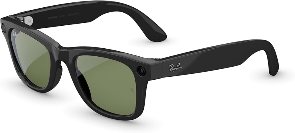 Meta Ray-Ban (Gen 2), Wayfarer Large, Shiny Black | Smart AI Glasses for Men, Women \u2014 2X Bat... | Amazon (US)