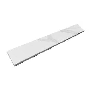 allen + roth Calacatta quartz 4-in H x 21.25-in L White Quartz Bathroom Side Splash | Lowe's