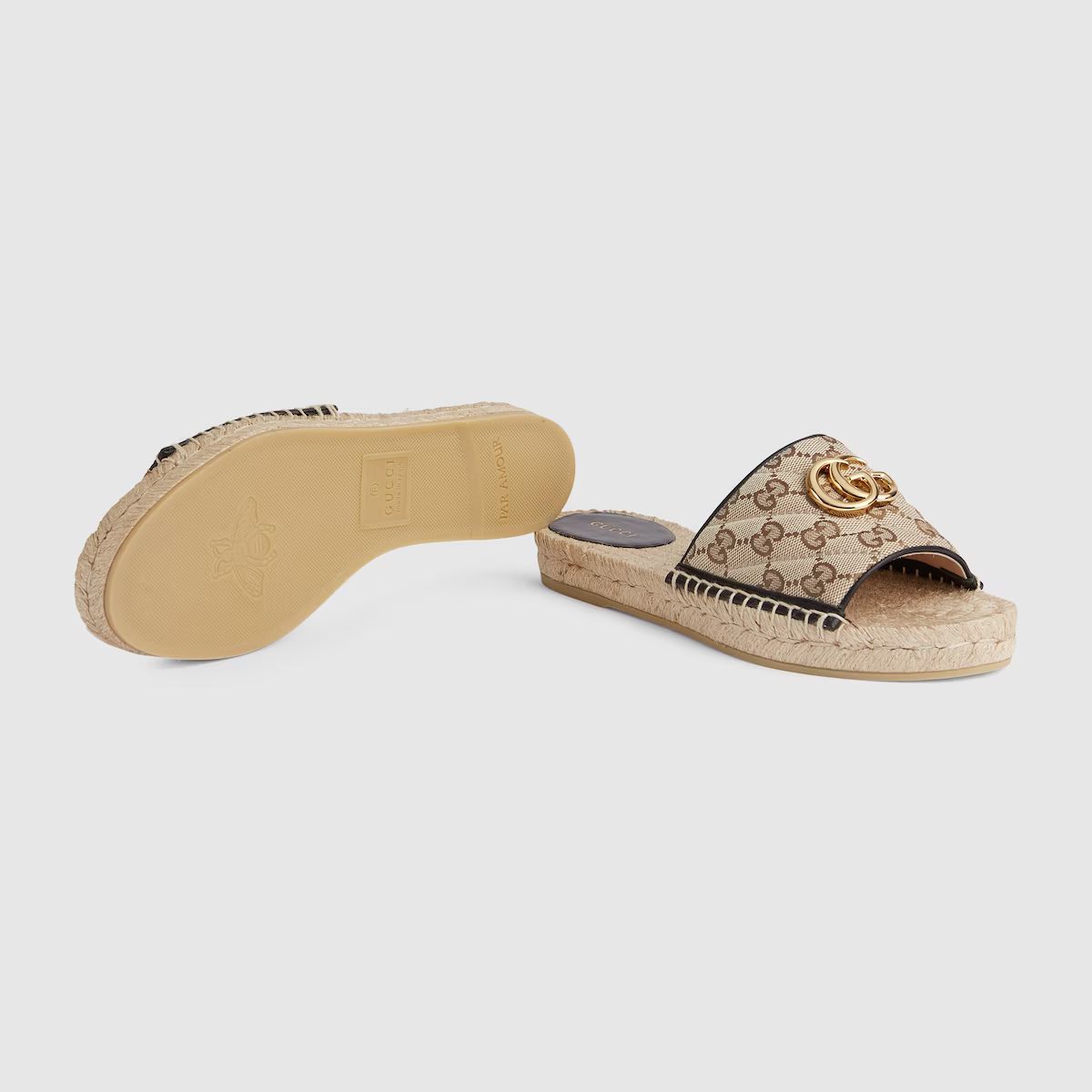 Gucci Women's GG matelassé canvas espadrille sandal | Gucci (US)