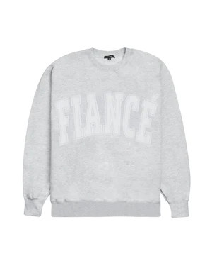 FIANCE SWEATSHIRT GREY/WHITE | The Bar