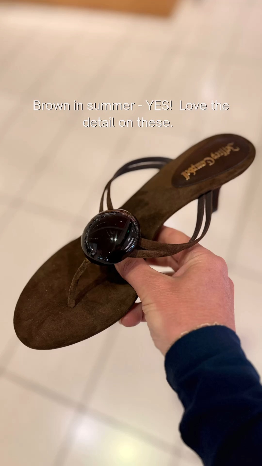 Brown in summer? Absolutely. These chic sandals add warmth and sophistication to any outfit, and the statement detail makes them feel extra special without sacrificing versatility.

💡 LTK MADE EASY

❤️ Heart = Support my posts
🔖 Save = Get sale & restock alerts
📋 Lists = Keep favorites organized
📲 Share = Send to yourself for later
💬 Comment = Ask me anything 

 #LTKootd #LTKSeasonal #LTKOver40