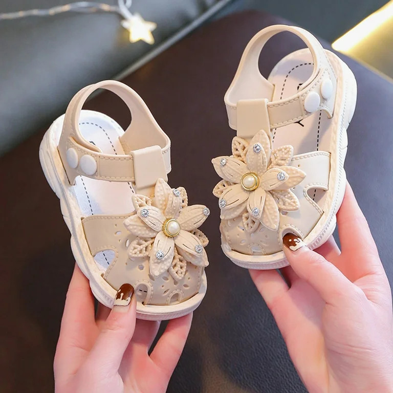 Children Shoes Comfortable Flat Sandals Fashionable Toe Covering Children Toddler Shoes Beach San... | Walmart (US)
