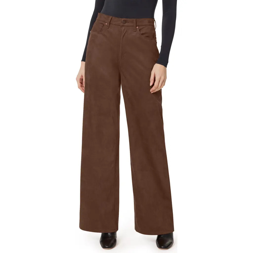 Habitual Wide Leg Suede Pants in Downtown Brown at Nordstrom, Size 0 | Nordstrom