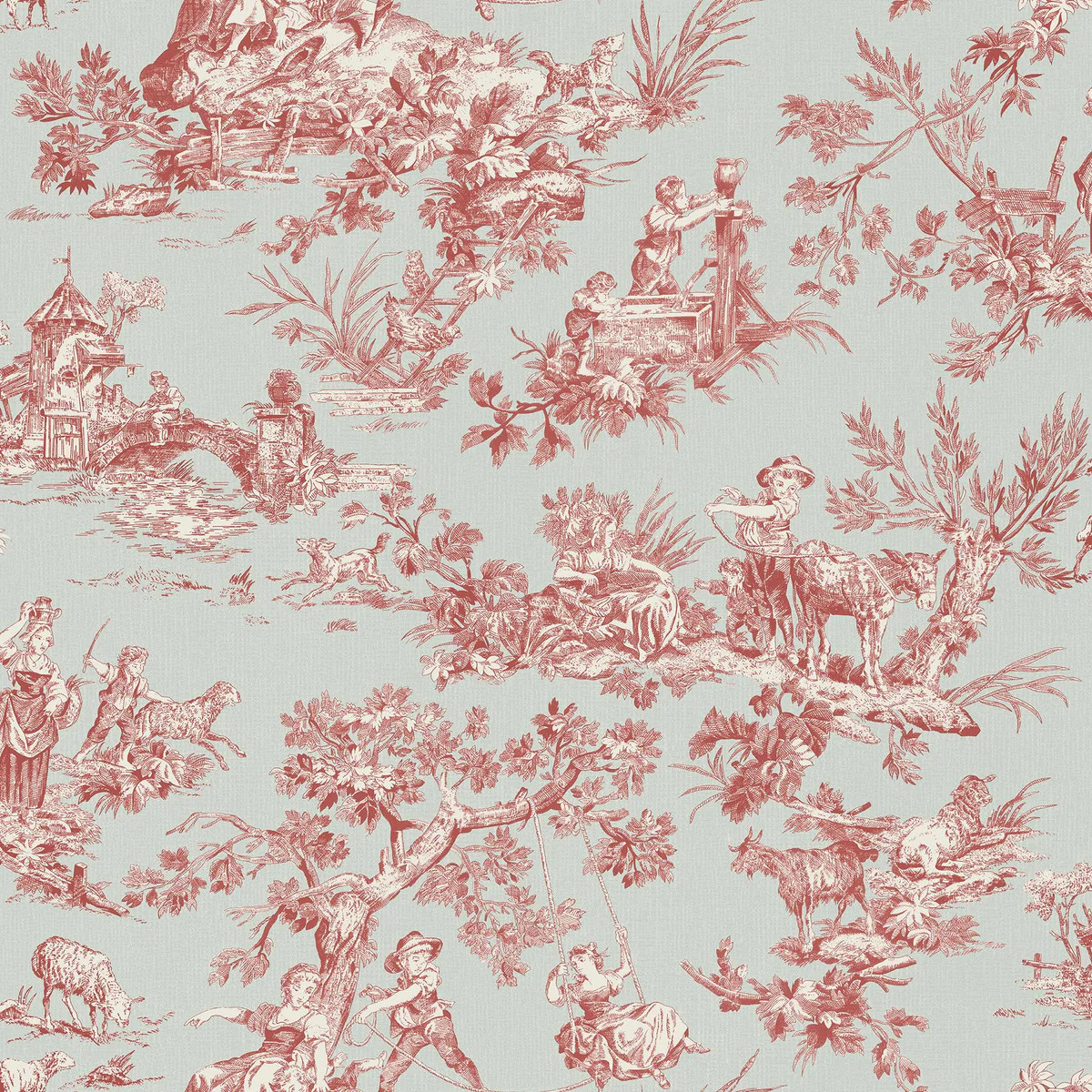 Brewster Home Fashions Chesapeake Sage Hill 3112-002777 Turquoise Wall | DecoratorsBest