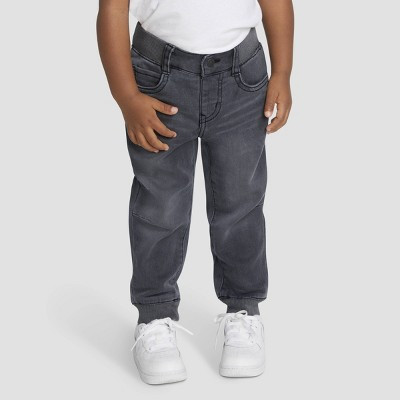 Levi's® Toddler Boys' Denim Jogger Pants - Gray Wash 2T: Ankle Length, Drawstring Waist | Target
