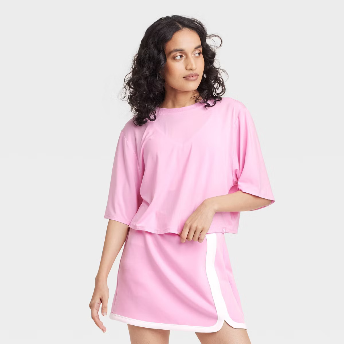 Women's Boxy Cropped Short Sleeve Top - JoyLab™ | Target