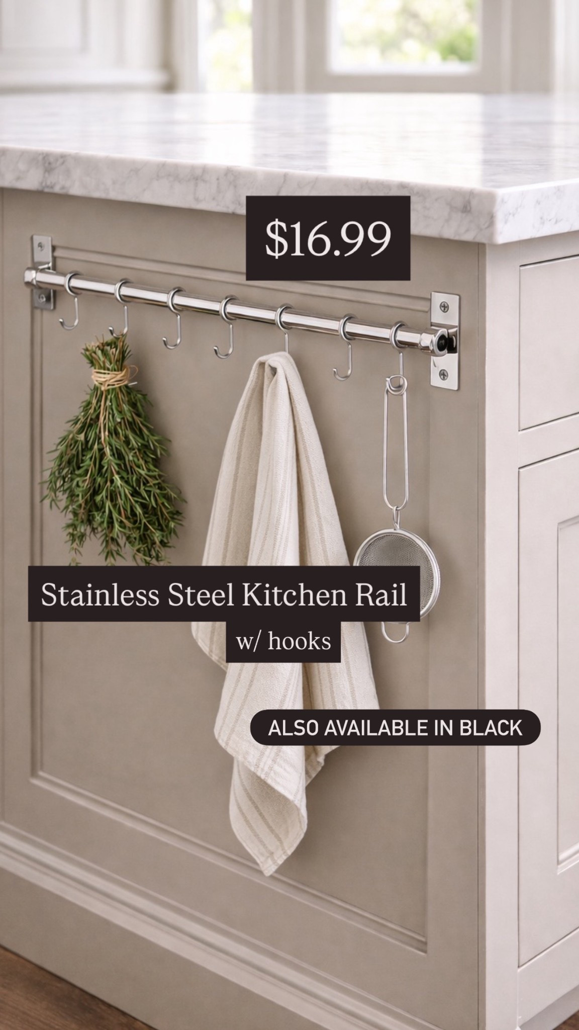 Walmart find | kitchen rail with books | Walmart home | kitchen decor | Amazon find | McGee & co inspired | kitchen island decor | kitchen styling ideas 

#LTKHome #LTKSaleAlert
