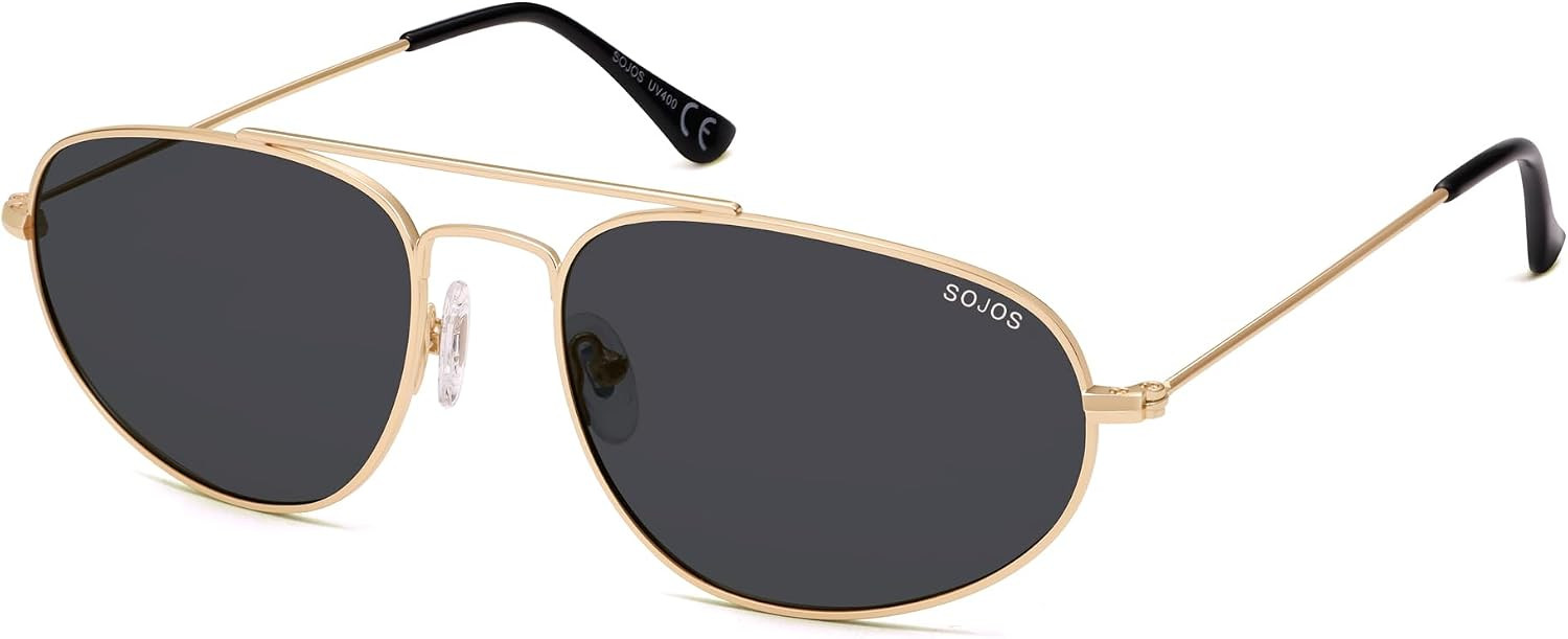 SOJOS Metal Frame Aviator Sunglasses for Men & Women Ultra Lightweight Vintage Oversized 90s Shades SJ1278 | Amazon (US)