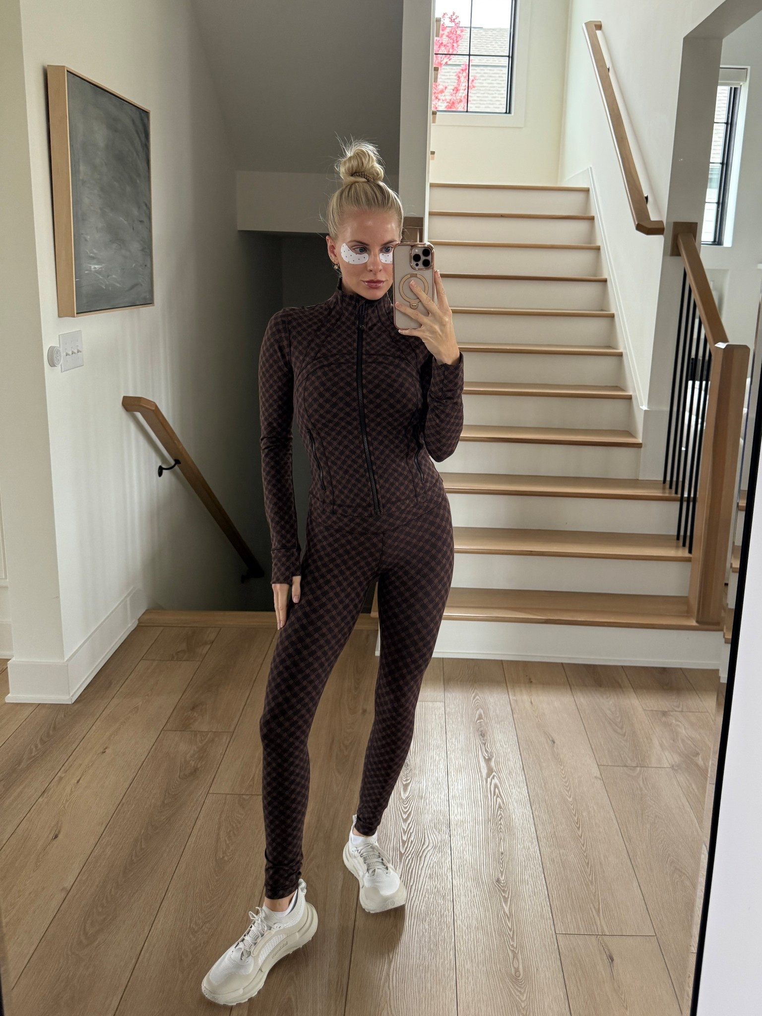 Wearing a size 6 in jacket, 4 in leggings (28”), shoes are tts! Code KATHLEEN20 for discount in earrings!  #kathleenpost

Workout outfit, fall fitness, fall walk outfit, athleisure, errands outfit 

#LTKSeasonal #LTKActive #LTKStyleTip