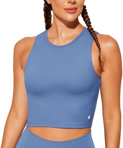 Natural Feelings Sports Bras for Women Removable Padded Yoga Tank Tops Sleeveless Fitness Workout... | Amazon (US)