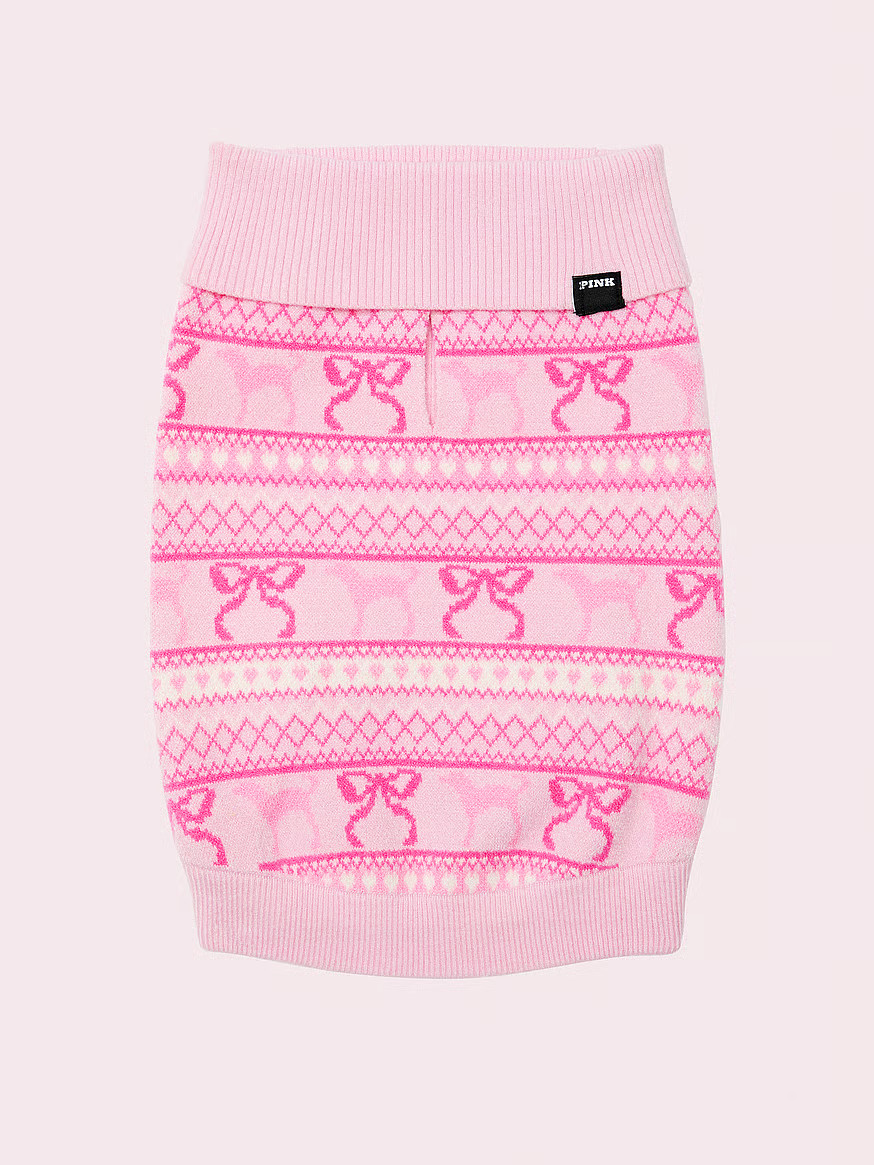Buy PINK x LoveShackFancy Pet Sweater, Pretty Fairisle - Order Toys & Games online - PINK US | Victoria's Secret (US / CA )