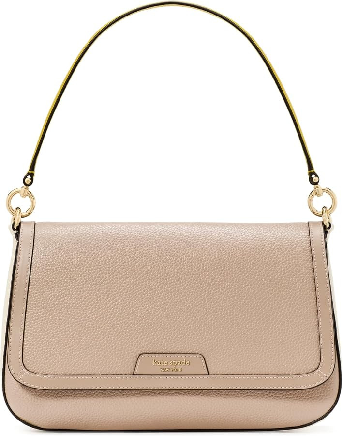 kate spade new york womens Hudson Pebbled Leather Flap Shoulder Bag | Amazon (US)