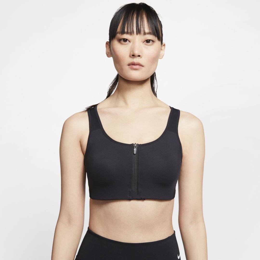 Nike Shape Women's High-Support Front-Zip Sports Bra (Black) | Nike (US)
