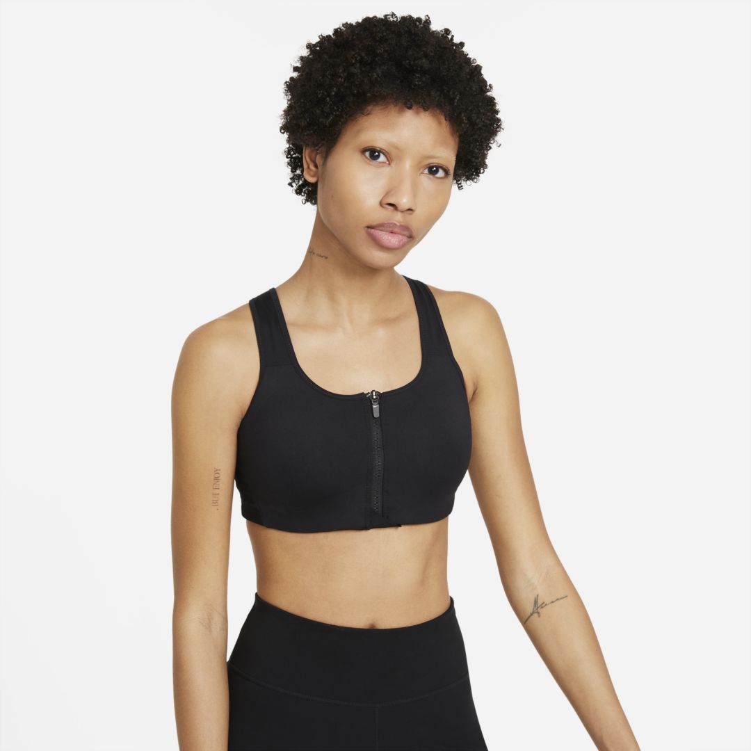 Nike Shape Women's High-Support Front-Zip Sports Bra (Black) | Nike (US)