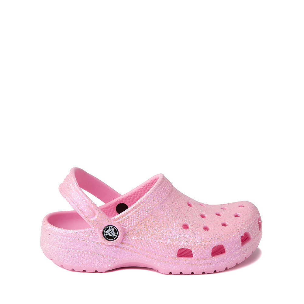 Crocs Classic Glitter Clog - Little Kid / Big Kid - Flamingo Pink | Journeys