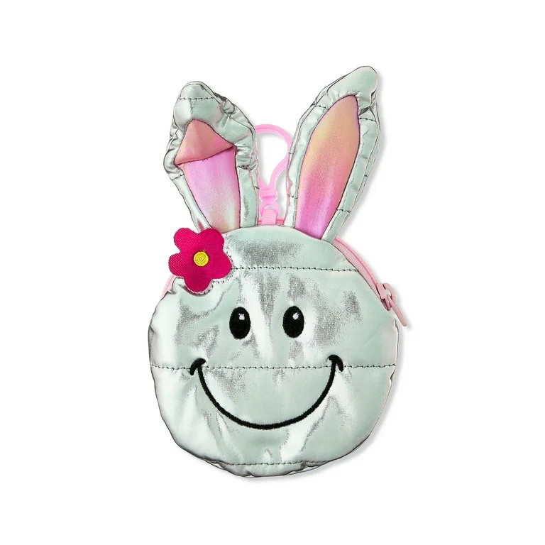 Easter Smiley Face Coin Purse, Silver, by Way To Celebrate - Walmart.com | Walmart (US)