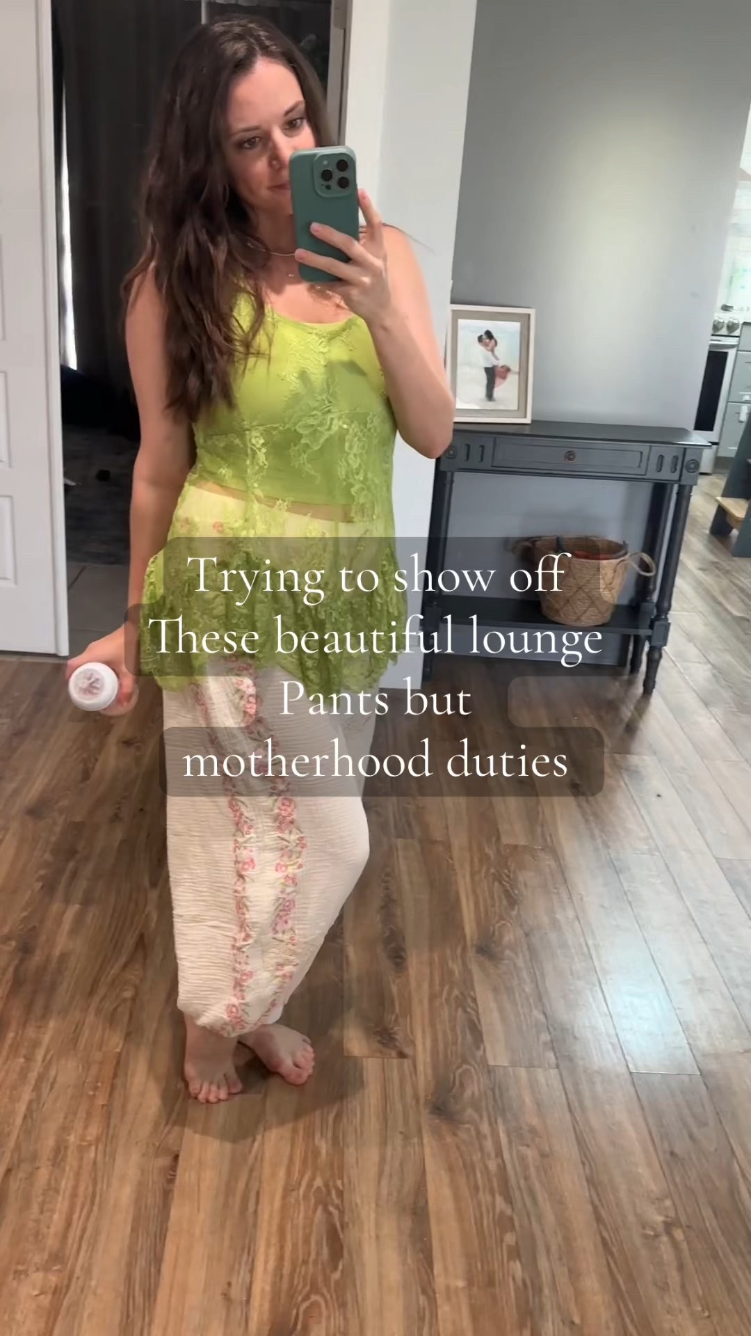 I am 5’3 wearing a size medium in the lounge pants.
They are 100% cotton so follow washing instructions or they will shrink. 

#LTKselfcare #LTKootd #LTKmomlife