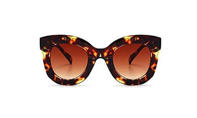 Butterfly Sunglasses Semi Cat Eye Glasses Plastic Frame Clear Gradient Lenses | Amazon (US)