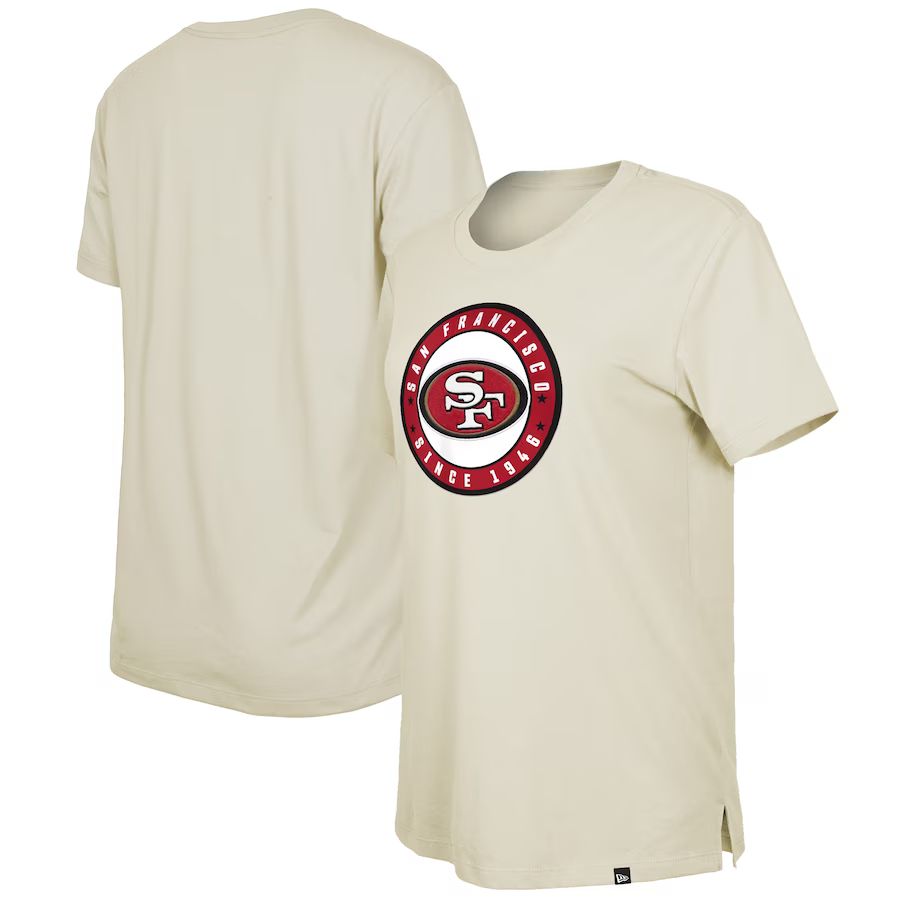 San Francisco 49ers New Era Women's 2023 NFL Draft T-Shirt - Cream | Fanatics