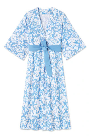Kimono Robe in Sky Floral | Lake Pajamas