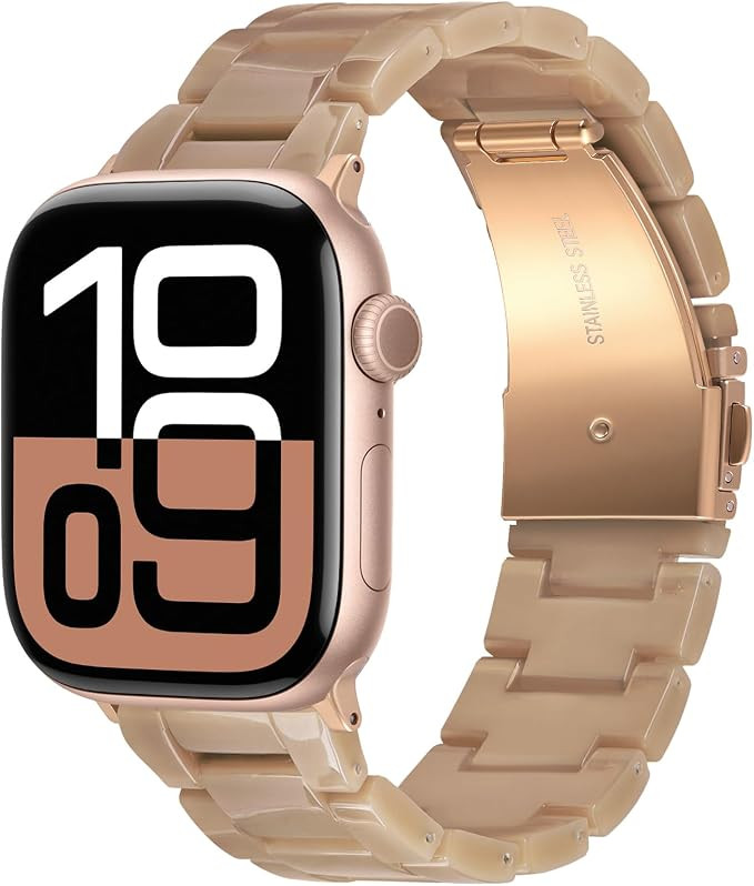V-MORO Lightweight Bands Compatible with Apple Watch Series 11/10/9/8/7 38/40/41/42mm Fashion Bra... | Amazon (US)