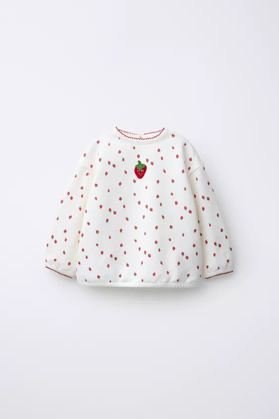 STRAWBERRY PRINT SWEATSHIRT | Zara US