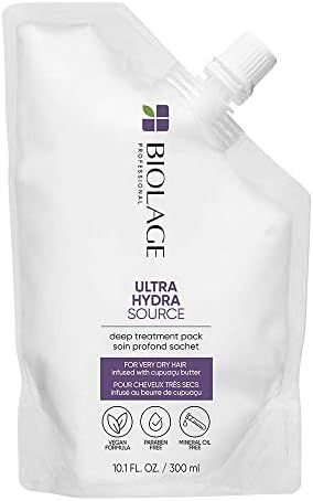 Amazon.com: BIOLAGE Biolage Ultra Hydra Source Deep Treatment Pack | Conditions, Softens & Restor... | Amazon (US)