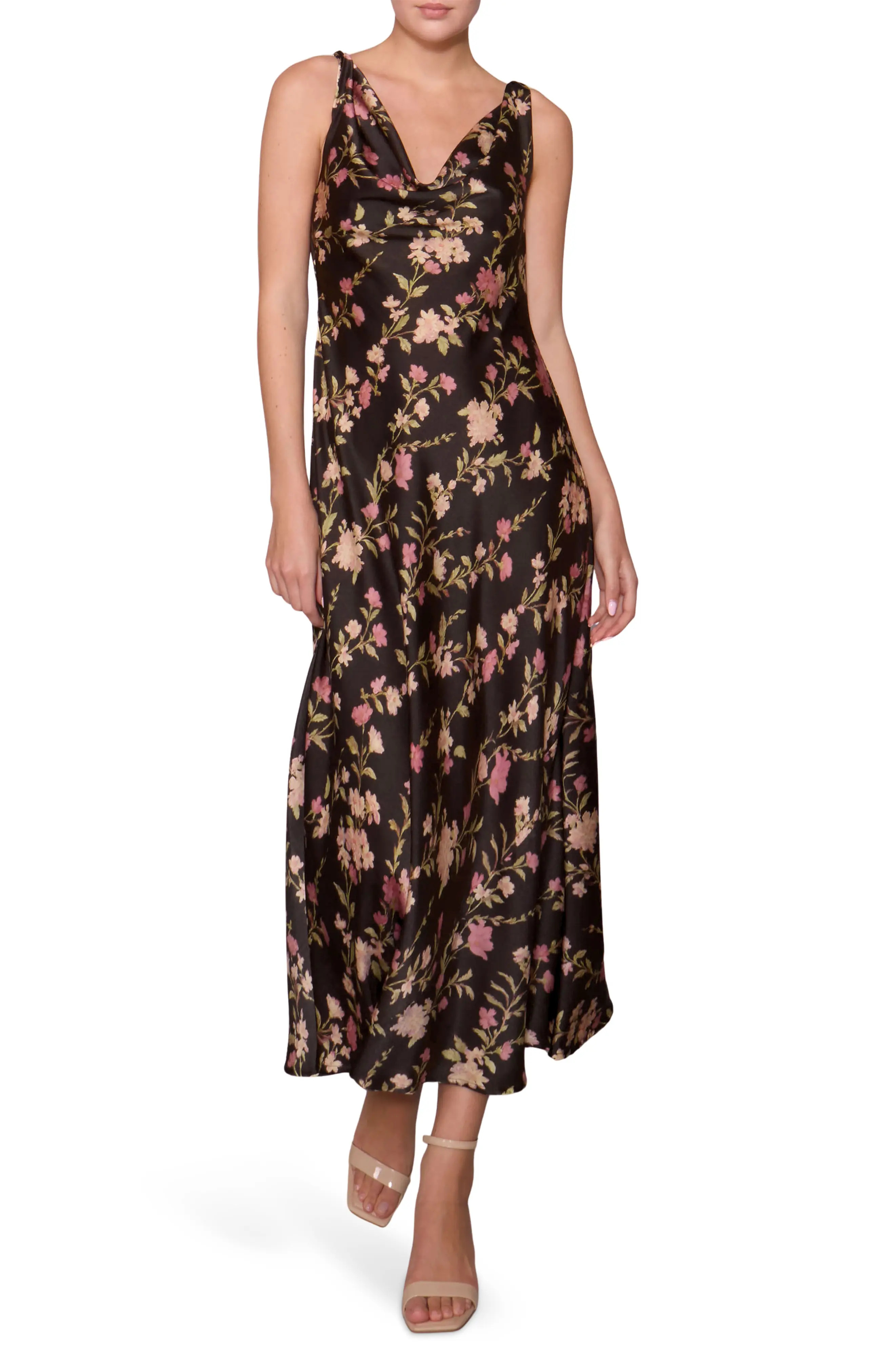 Print Satin Dress (Women) | Nordstrom | Nordstrom