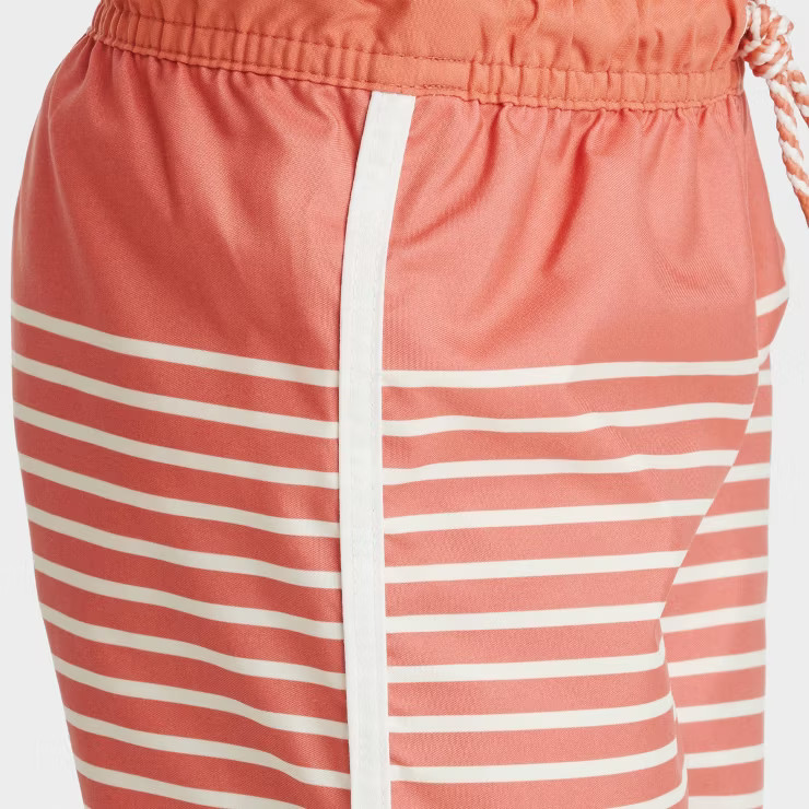 Toddler Boys' Striped Swim Shorts - Cat & Jack™ Orange | Target