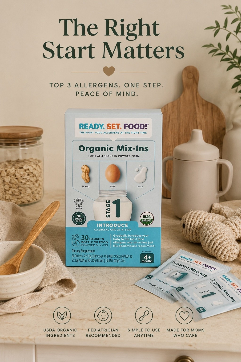 Baby Allergen Introduction Must-Haves for Moms | Organic Baby Feeding Essentials