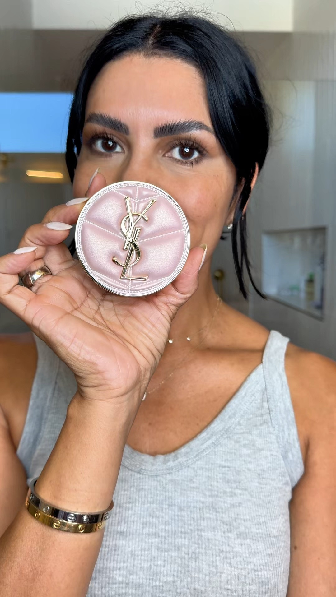 YSL, SkinAffair Soft
Glow Cushion Foundation...
-medium buildable coverage..
-serum like..
-24 hour hydration
-visibly minimizes pores
SO BEAUTIFUL!!!! I am in love 🥰 
Perfect for my mature skin.
Have you tried it?!?

#LTKootd #LTKOver40 #LTKselfcare