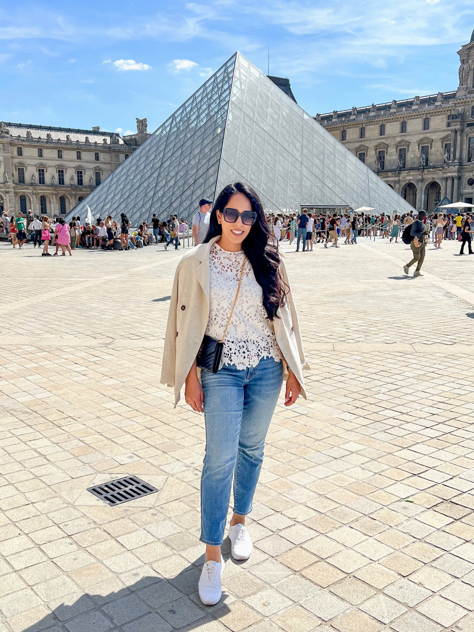 Seeing our favorite sights in Paris 🤍🇫🇷 Paired an oversized blazer with mom jeans (40% off) and sneakers (50% off) for a day of strolling around the city!

#LTKsalealert #LTKSale #LTKeurope