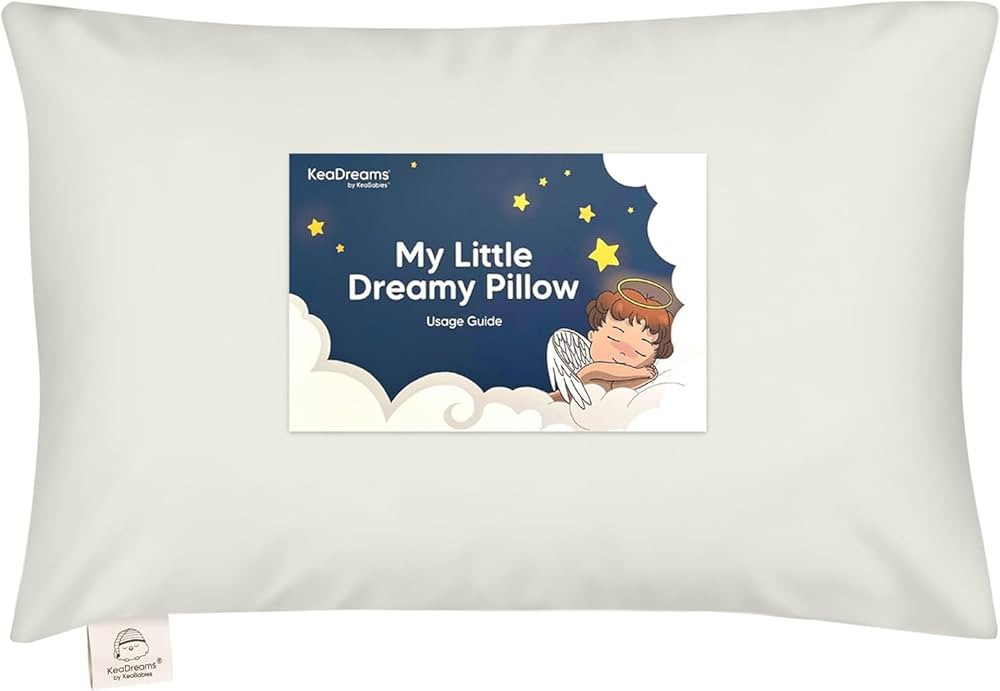 Toddler Pillow with Pillowcase - 13x18 My Little Dreamy Pillow, Organic Cotton Toddler Pillows fo... | Amazon (US)