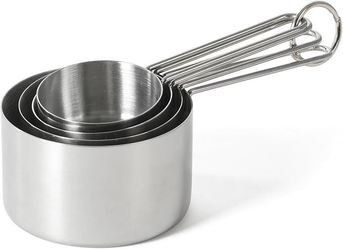 Martha Stewart Richburn 4-Piece Stainless Steel Measuring Cups Set – Durable and Accurate Kitch... | Amazon (US)