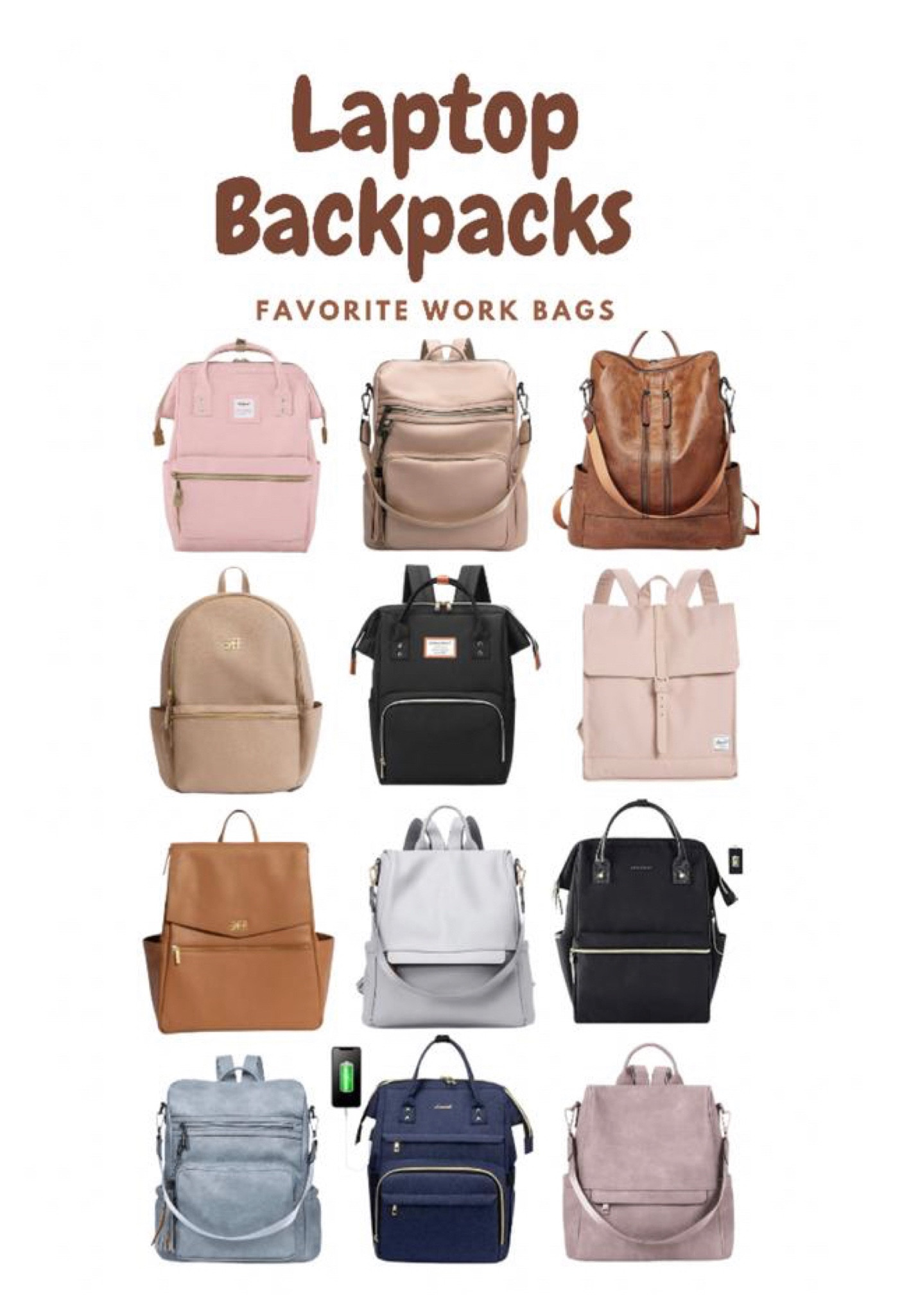 Work bags that are cute and can fit everything you need! 

Laptop bags | teacher bags | work bag | teacher style | laptop work bag | laptop backpacks | leather backpack | diaper bags | diaper backpacks | backpack purse | back to school | Amazon backpack | Jen reed | designer inspired | freshly picked backpack | business outfit | working mom | fall bags | beach vacation | travel style | teacher fashion | designer backpacks #LTKunder50 #LTKcurves #LTKbwaity #LTKsqim #LTKunder100

#LTKitbag #LTKworkwear #LTKfindsunder50